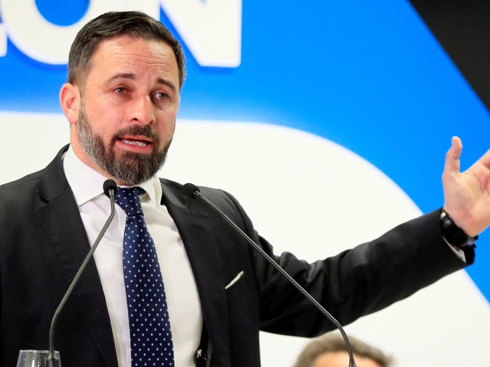 El presidente de Vox, Santiago Abascal.