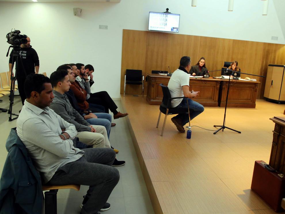 Juicio celebrado contra los militares en la Audiencia de Huesca
