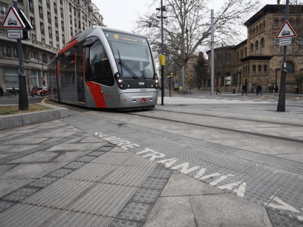 Accidente del tranvía en plaza Paraíso