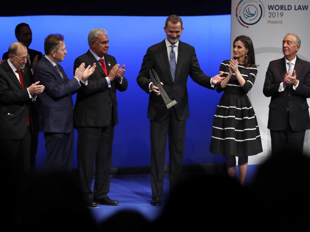 El Rey recibe el Premio Mundial de la Paz y la Libertad
