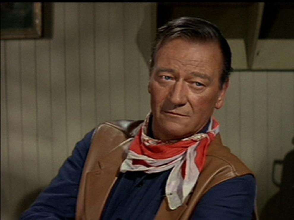 El actor estadounidense John Wayne.