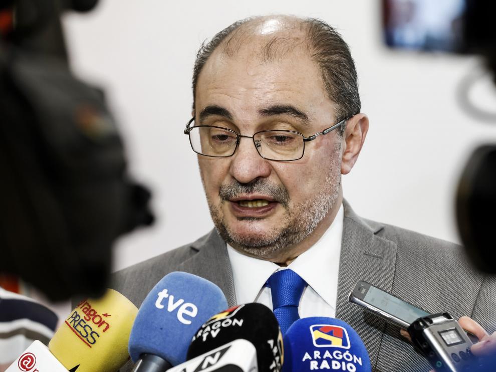 El presidente de Aragón, Javier Lambán.