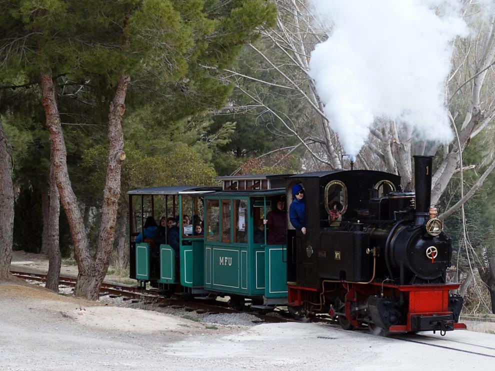 El tren minero recorrerá Utrillas todos los sábados a partir de marzo.