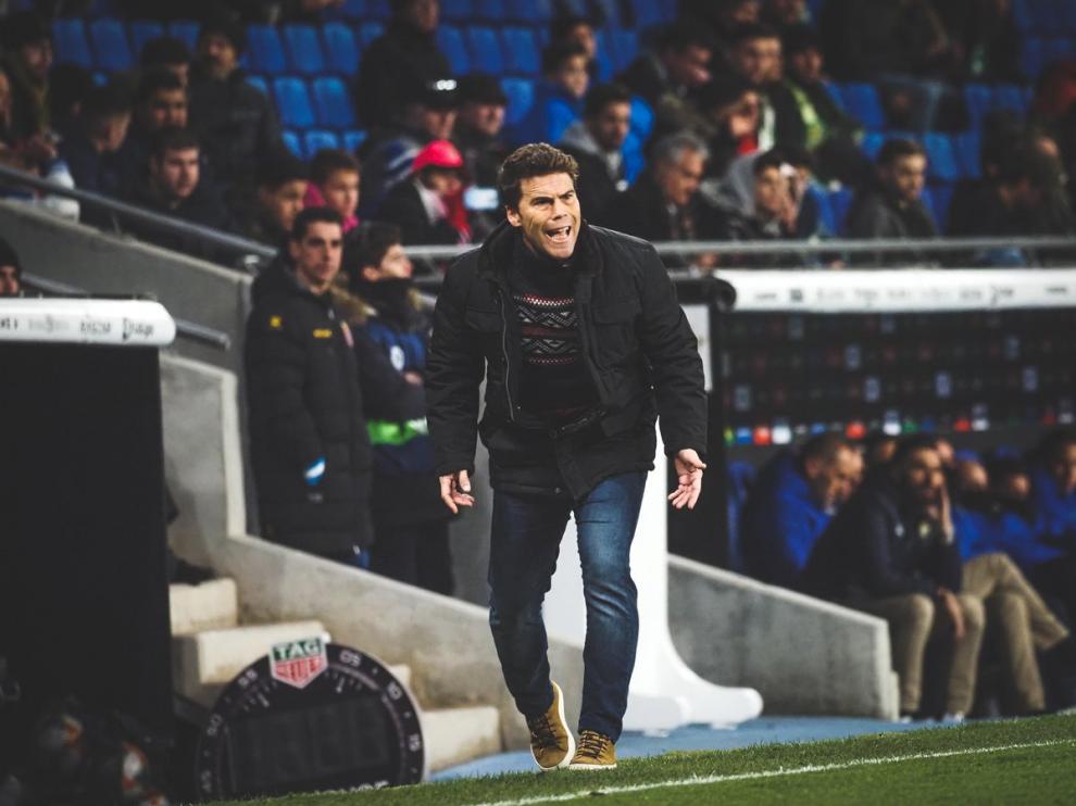 Rubi, durante un partido con el Espanyol.