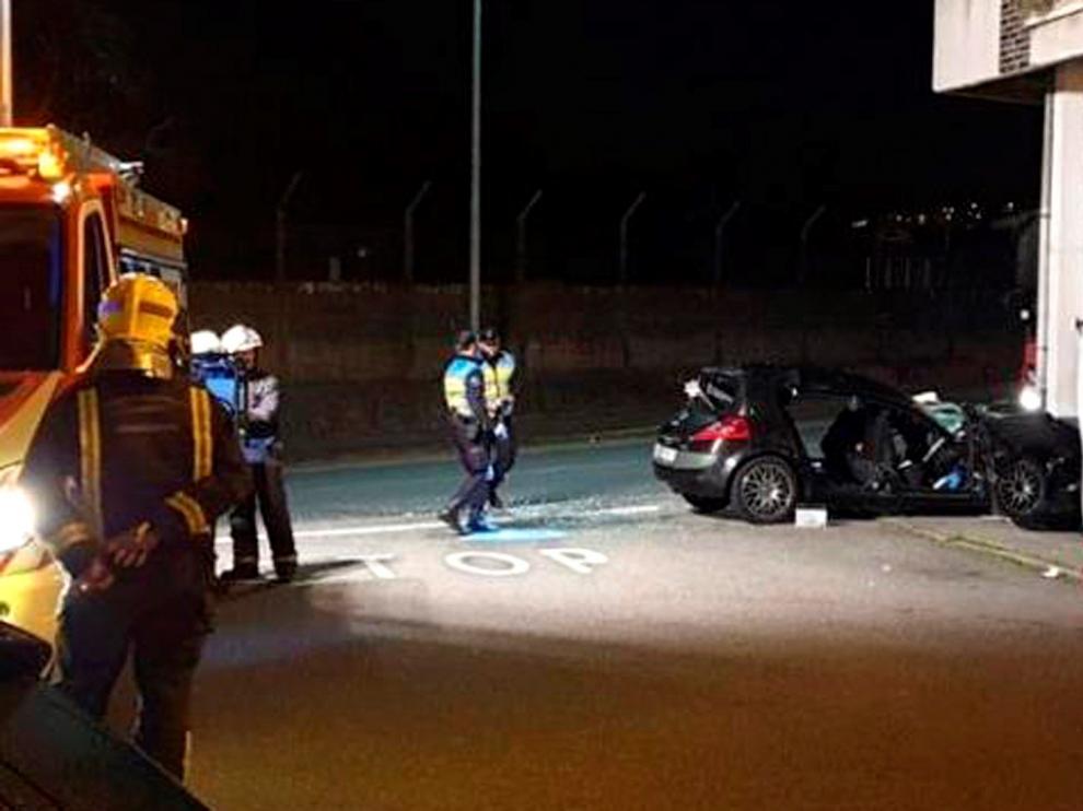 Accidente en Noia (La Coruña), este fin de semana.
