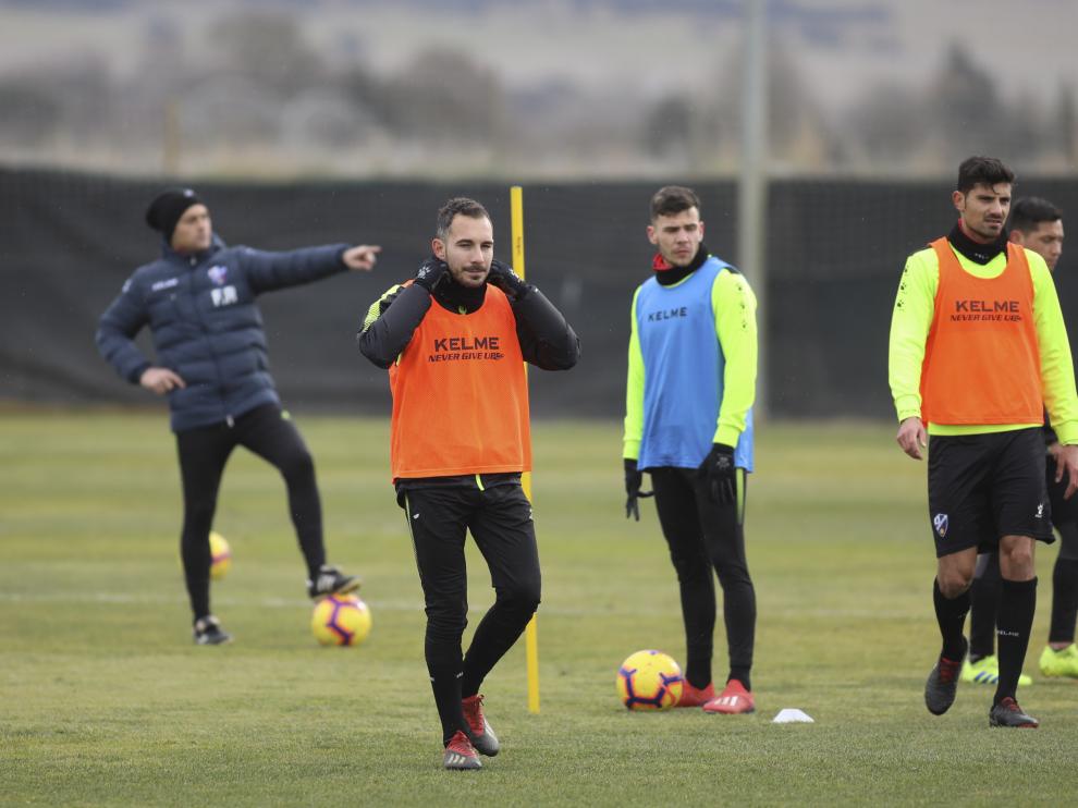 David Ferreiro, durante un entrenamiento.
