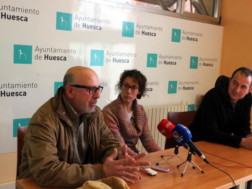 De izquierda a derecha, Puch, Belenguer y Brun durante la presentación de esta iniciativa.