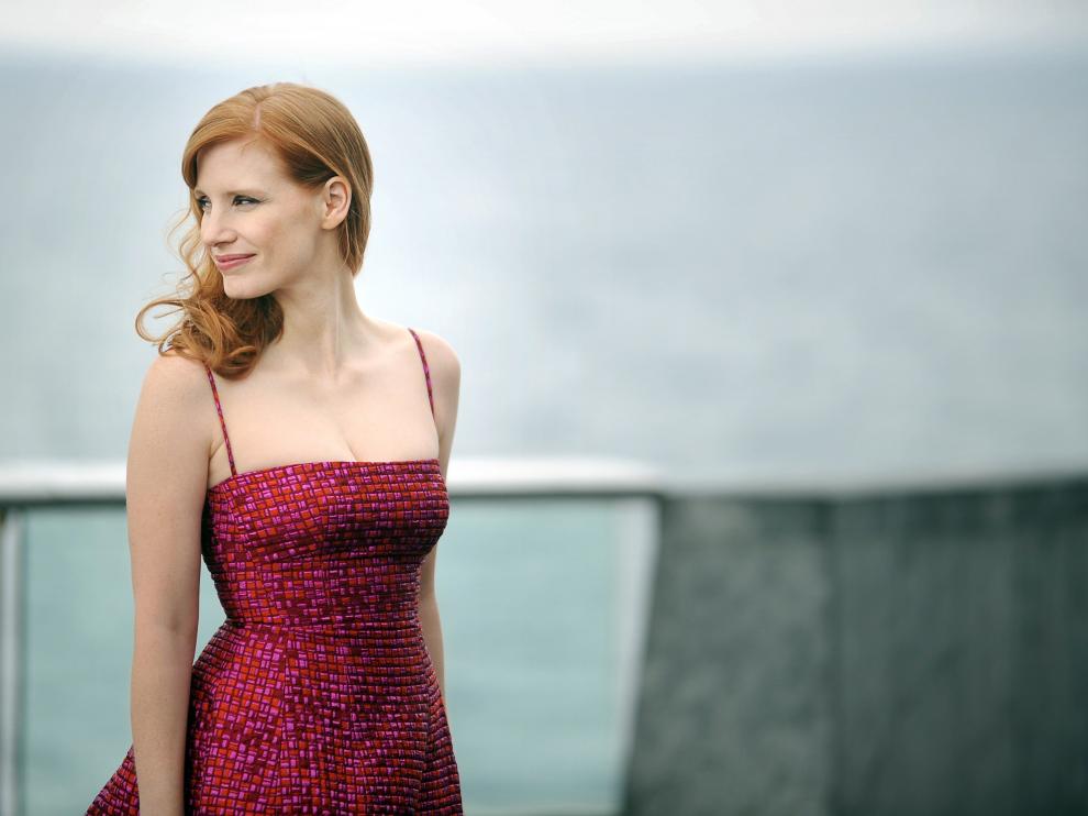 Jessica Chastain, durante una visita al festival de San Sebastián.
