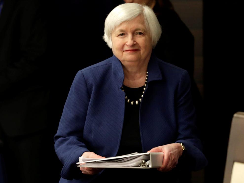 La anterior presidenta de la Reserva Federal (Fed), Janet Yellen.