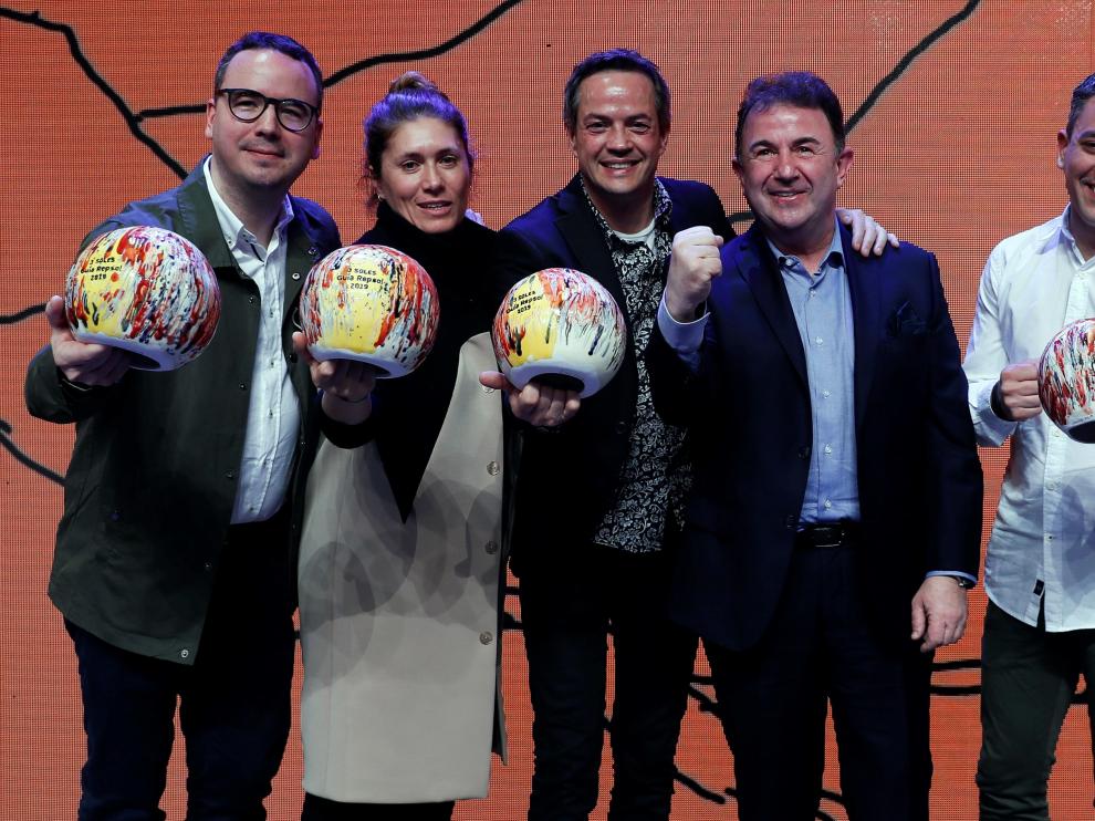 Los chefs galardonados con los premios Sol.