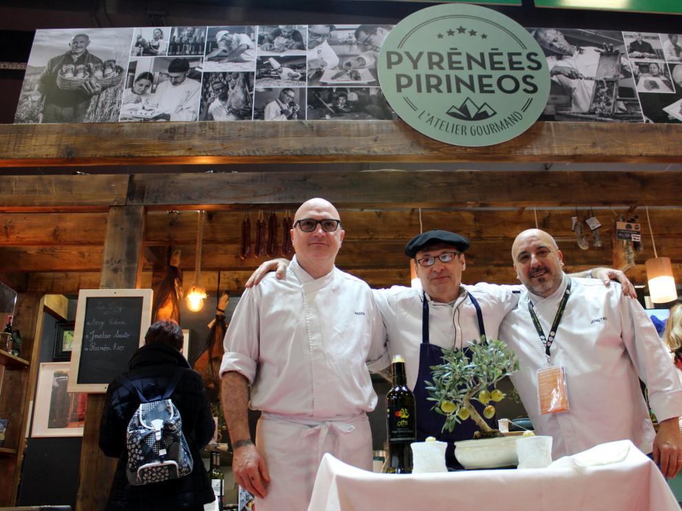 Cocineros aragoneses participan en el salón internacional de París.