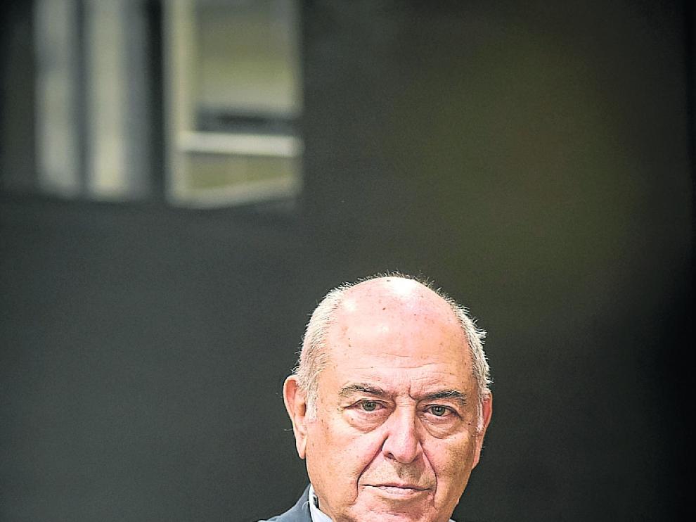 José Antonio Marina en el Patio de la Infanta de Zaragoza.