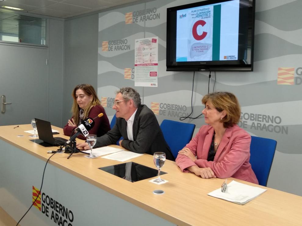 Momento de la presentación del plan para eliminar la hepatitis C.