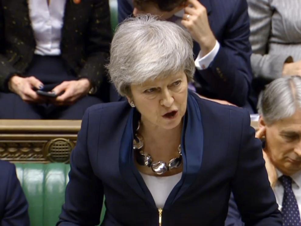La primera ministra britanica, Theresa May.