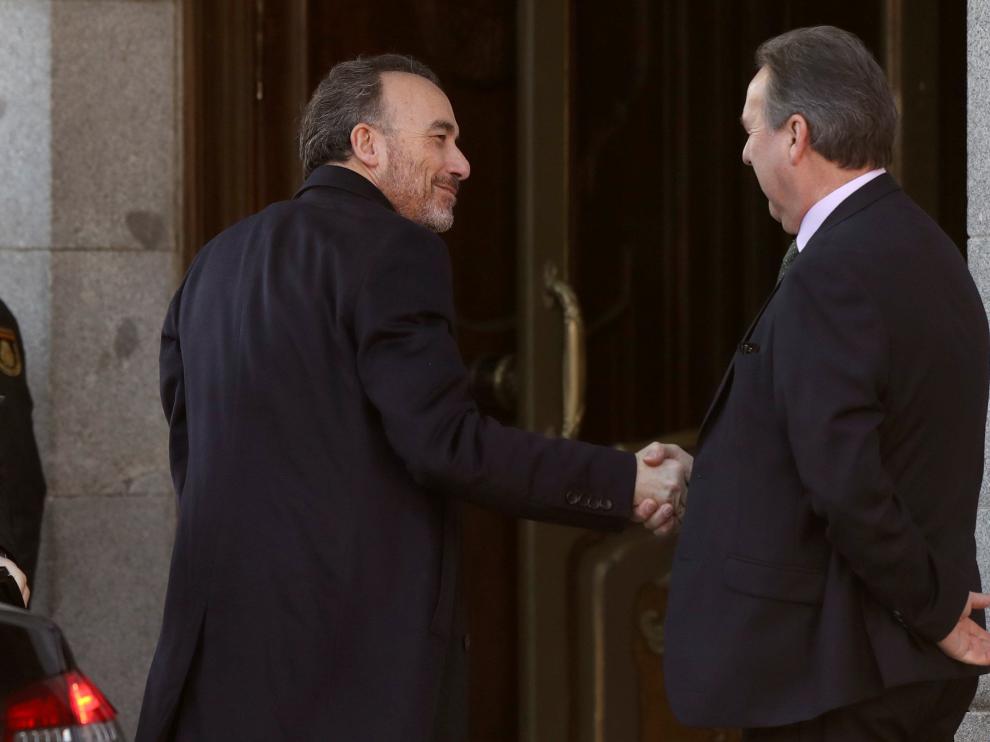 El presidente del tribunal, Manuel Marchena, a su llegada al Supremo este miércoles.