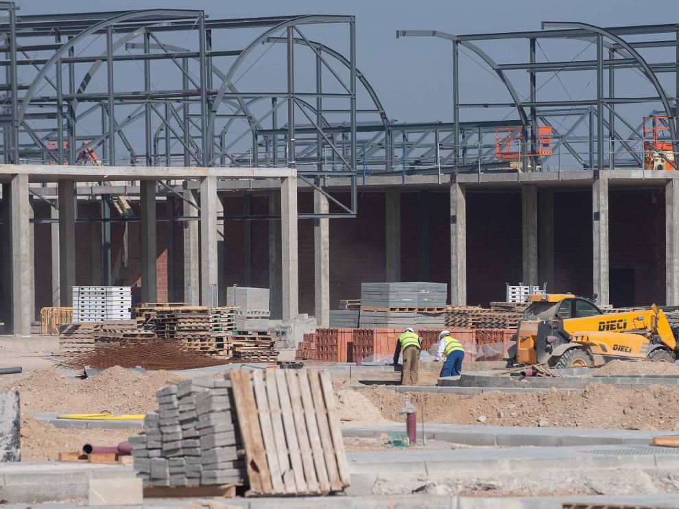 Un aspecto de las obras de Torre Village.