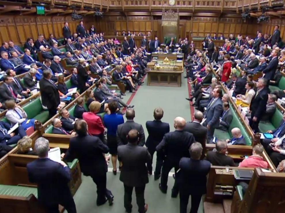 Debate sobre el 'brexit' celebrado este miércoles en la Cámara de los Comúnes.