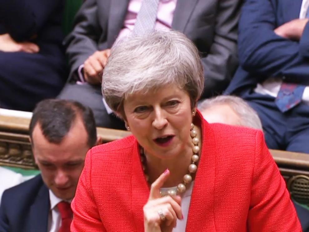 La primera ministra, la conservadora Theresa May.