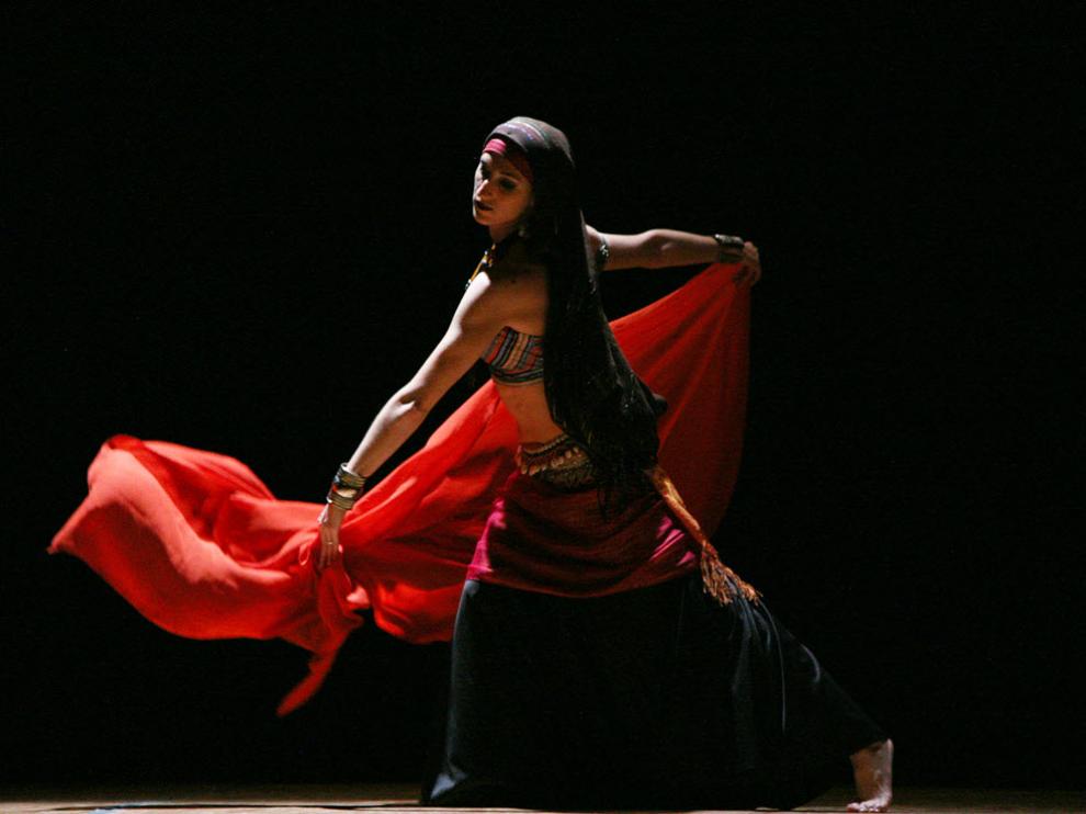 Actuación de danza de la compañía altoaragonesa Carme Diem, en la edición anterior de la muestra.