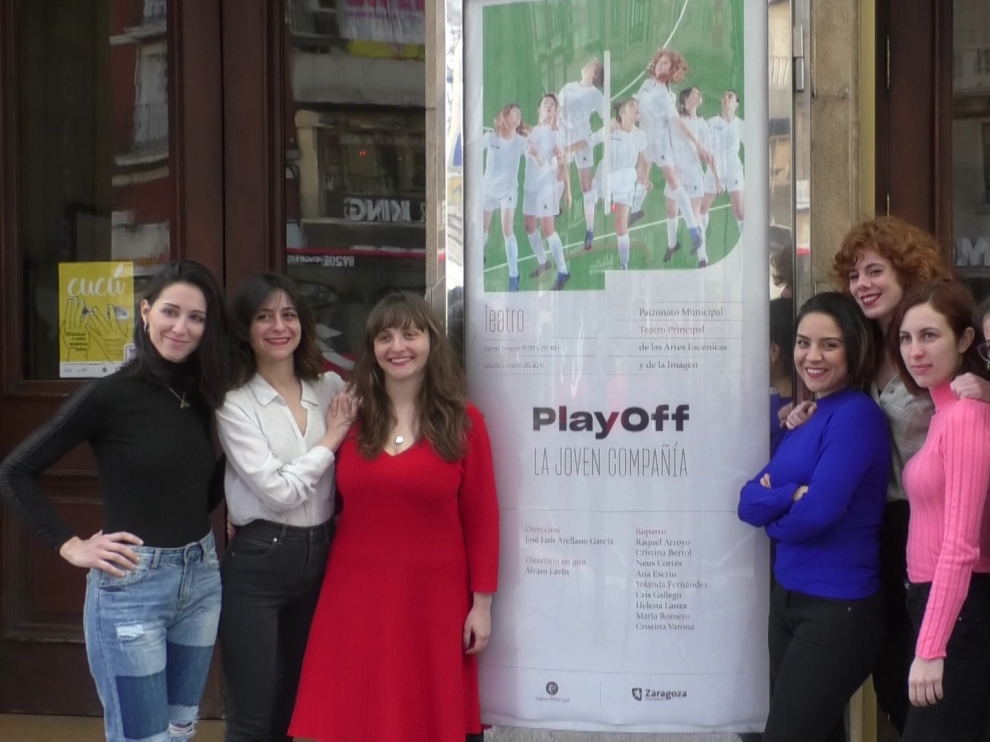 Las actrices de 'Playoff', en el Principal.