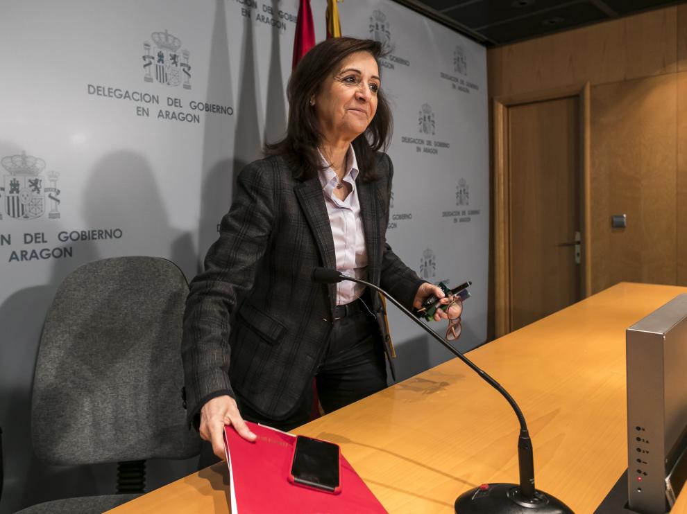 La delegada del Gobierno en Aragón, Carmen Sánchez.