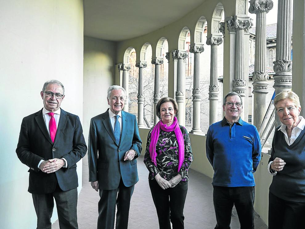 Fernando Gimeno, Modesto Lobób, Mª Antonia Avilés, Andrés Cuartero y Carmen Solano