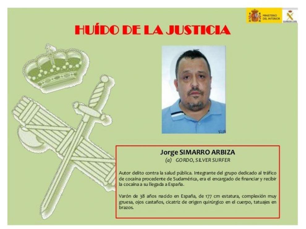 J. S. A., uno de los 10 delincuentes más buscados por la Guardia Civil.