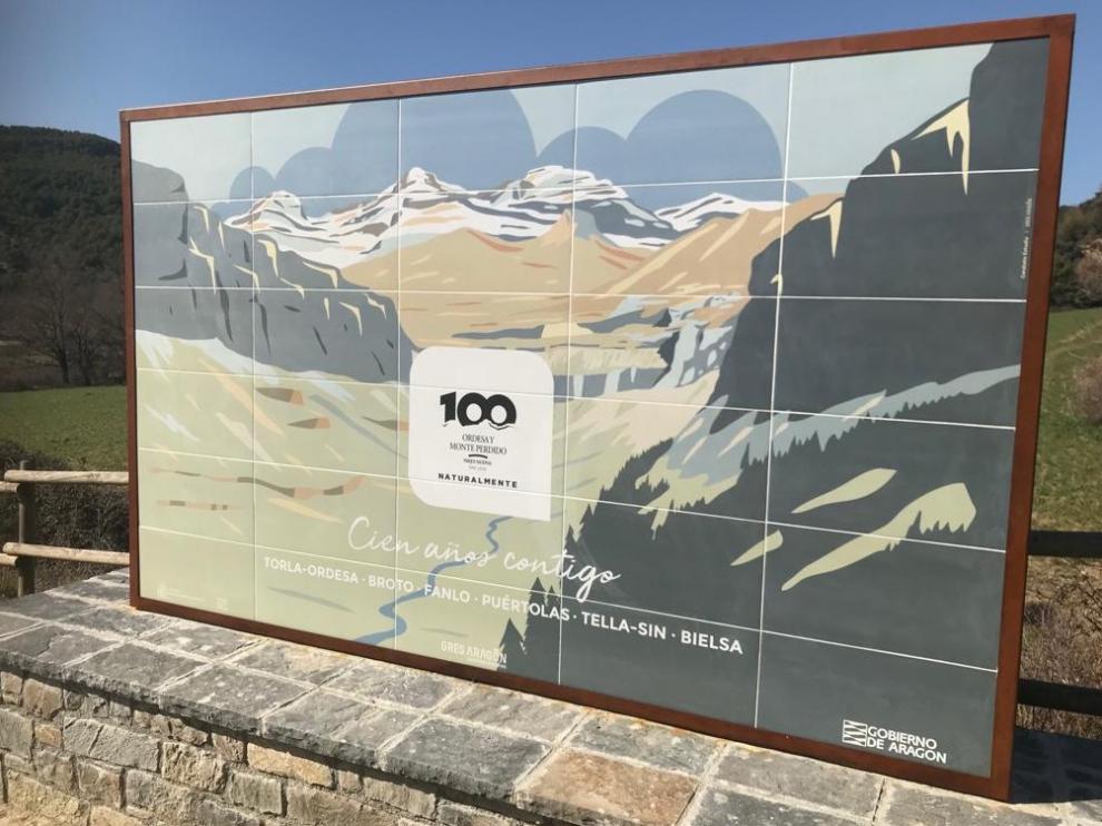 Nuevos murales del centenario del Parque Nacional de Ordesa y Monteperdido.