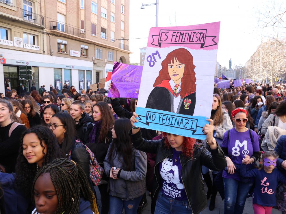 Manifestación de estudiantes el 8M
