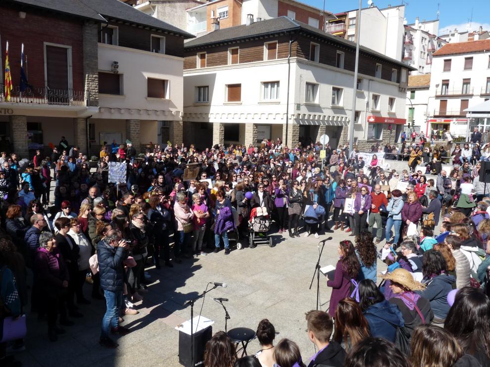 Manifestación del 8 de marzo en Sabiñánigo