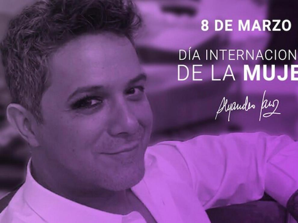 Críticas a Alejandro Sanz por pintarse un ojo en nombre de las mujeres.