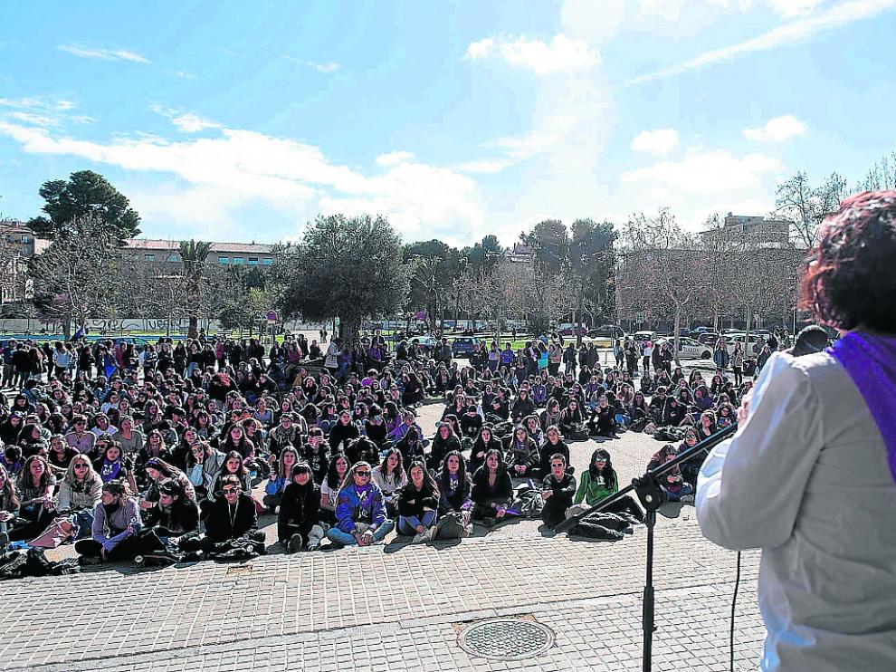 Manifestaciones del 8.M en el campus de San Francisco