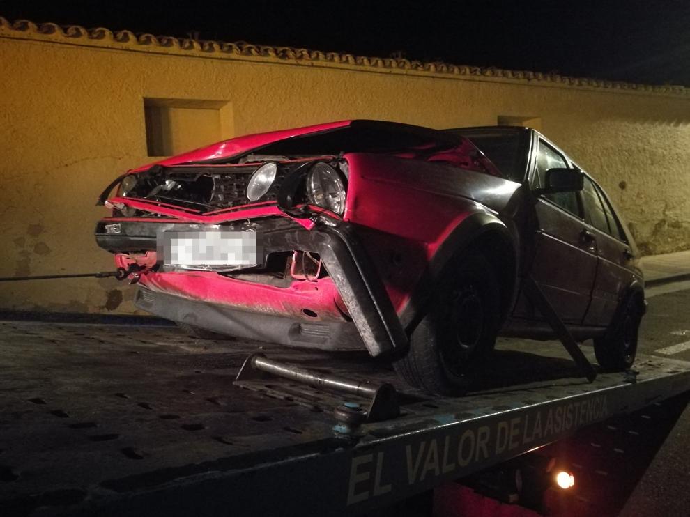 Accidente coche Pinseque