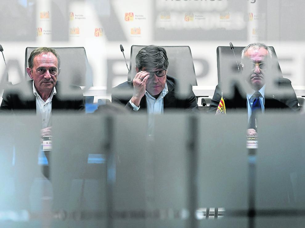 Joaquín Serrano, Arturo Aliaga y Clemente Sánchez-Garnica