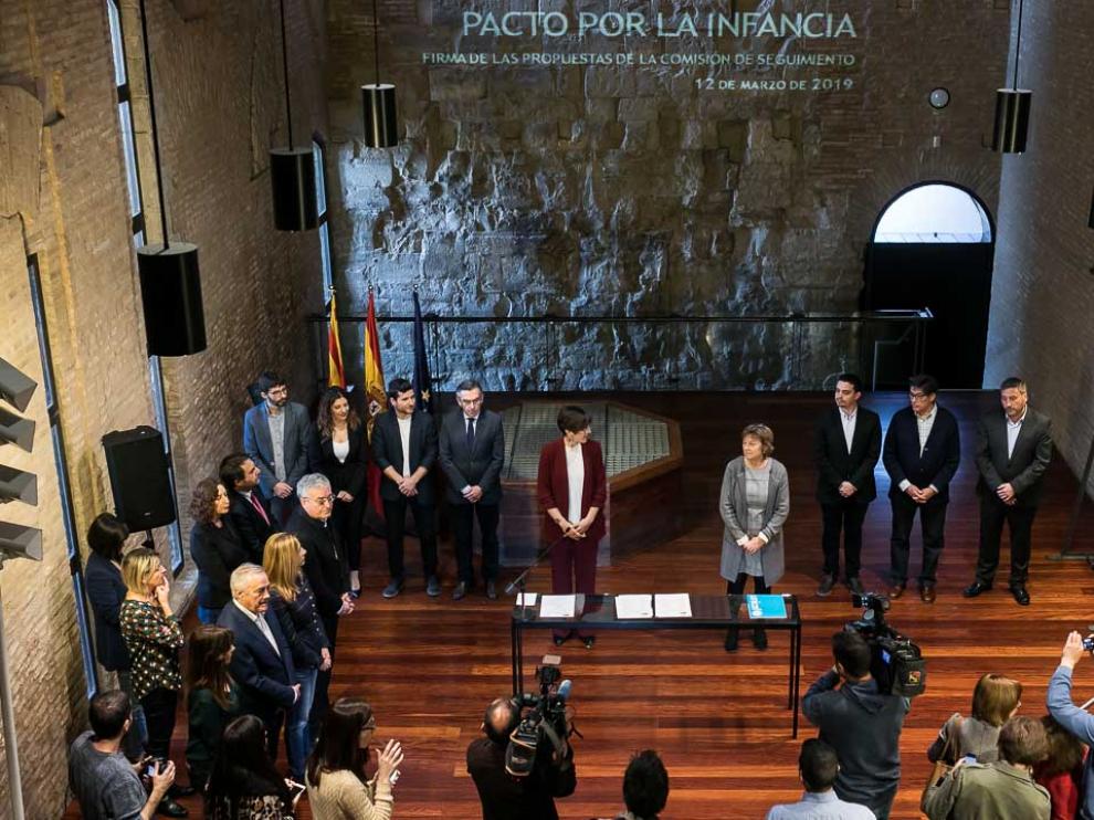 Acto celebrado en el Palacio de la Aljafería.