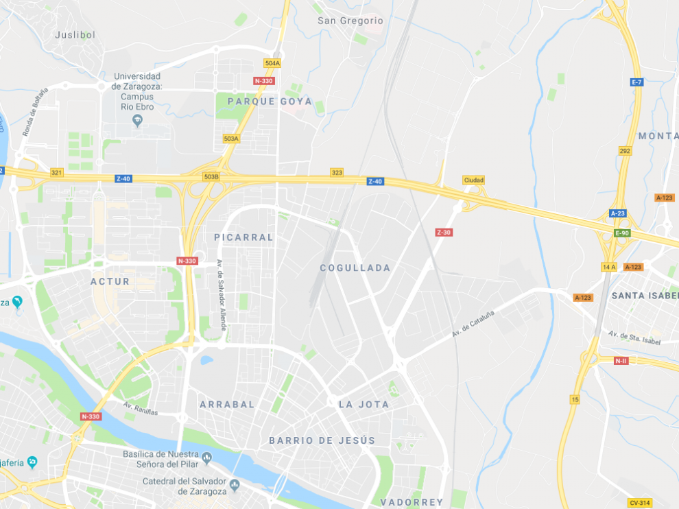 Dos retenciones en distintos puntos de la A-2 en Zaragoza por accidentes leves