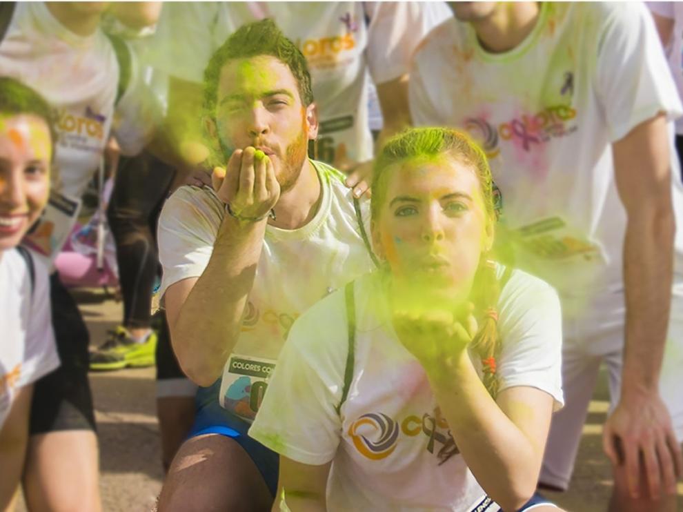Carrera 'Colores contra la violencia' en Zaragoza