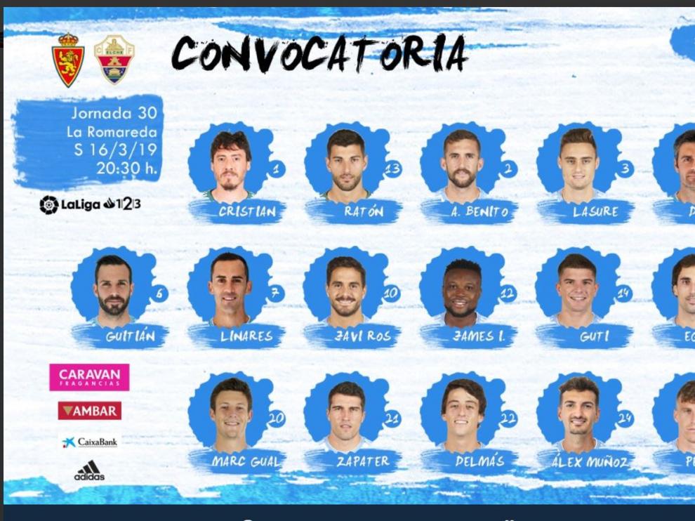 Lista 19 contra Elche
