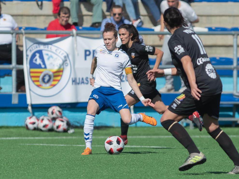 Imagen del Zaragoza Femenino-UD Collerense de este domingo.