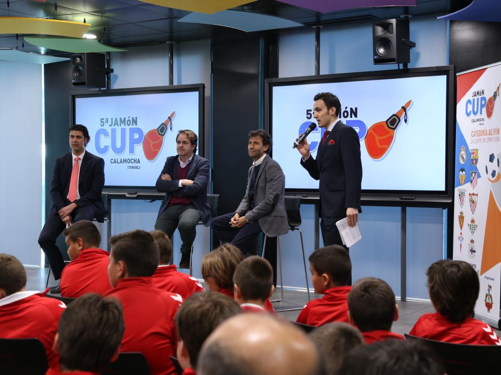Presentación de la Jamón Cup de Calamocha en la sede de LaLiga en Madrid