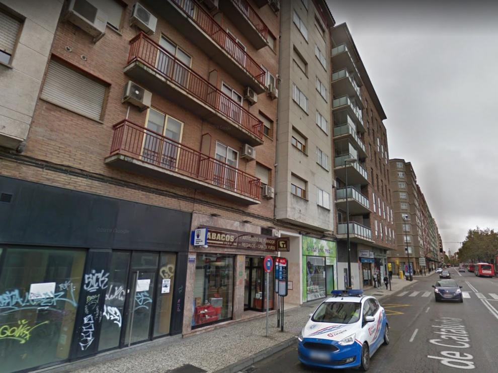 Una imagen de la avenida de Cataluña, donde se produjo la detención del preso fugado, de 25 años.