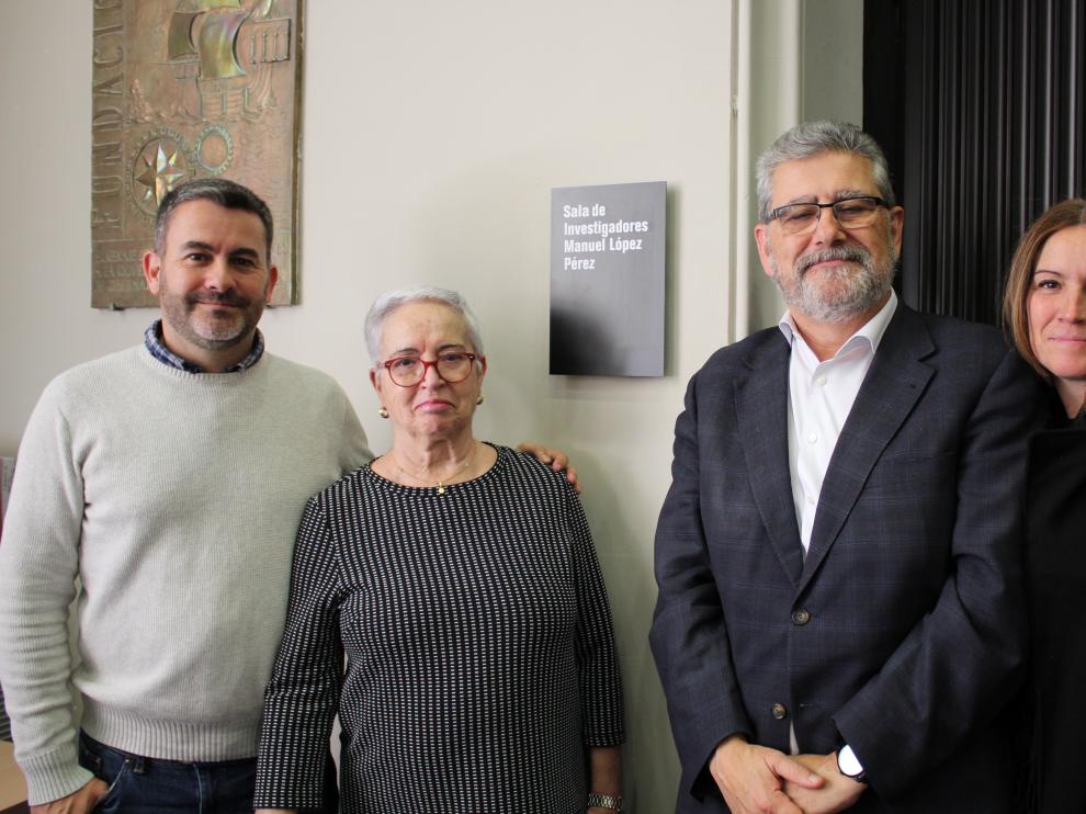 El Paraninfo de la UZ dedica una de sus salas a Manuel López Pérez.