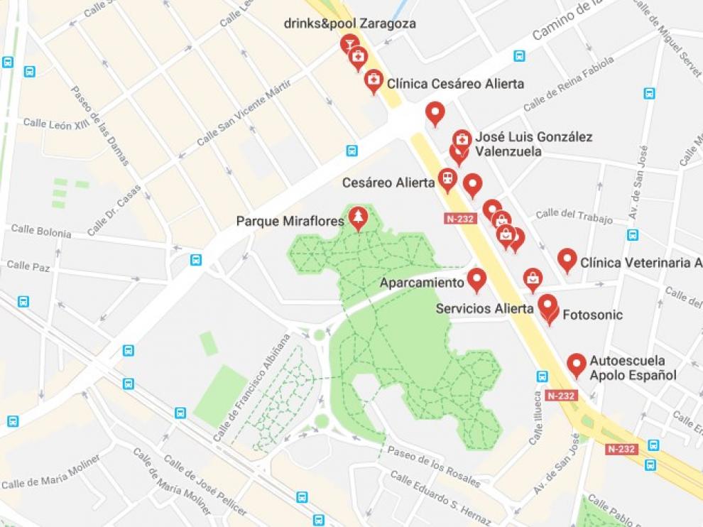 Cesáreo Alierta, en Zaragoza.