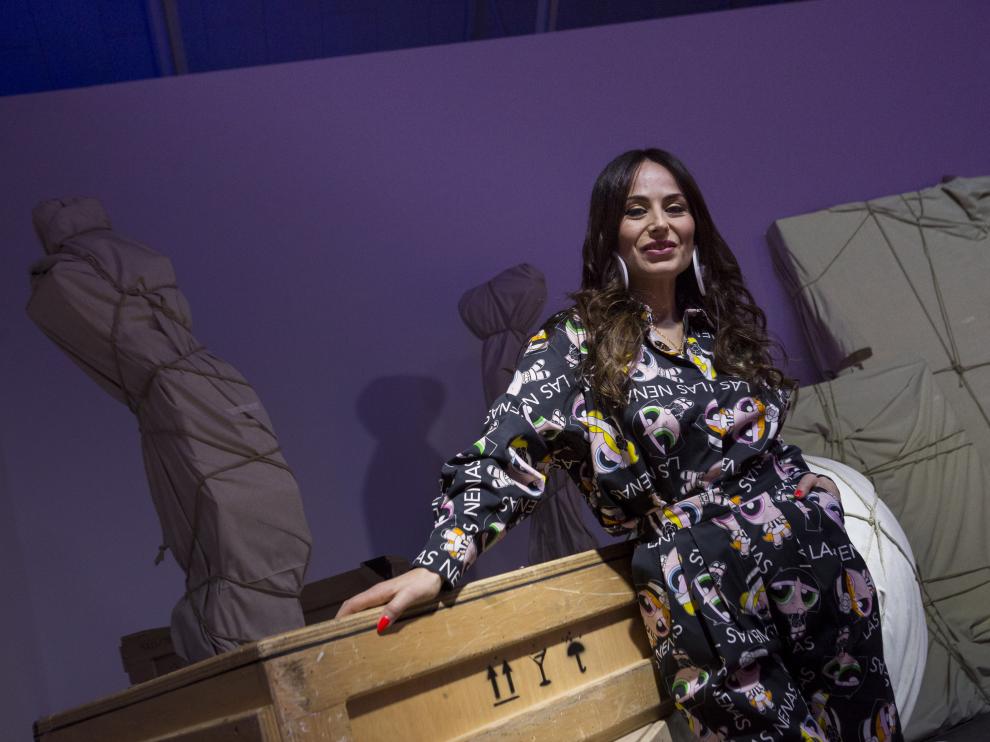 María Escoté, en Zaragoza, donde cerró con un desfile la segunda edición de la Aragón Fashion Week
