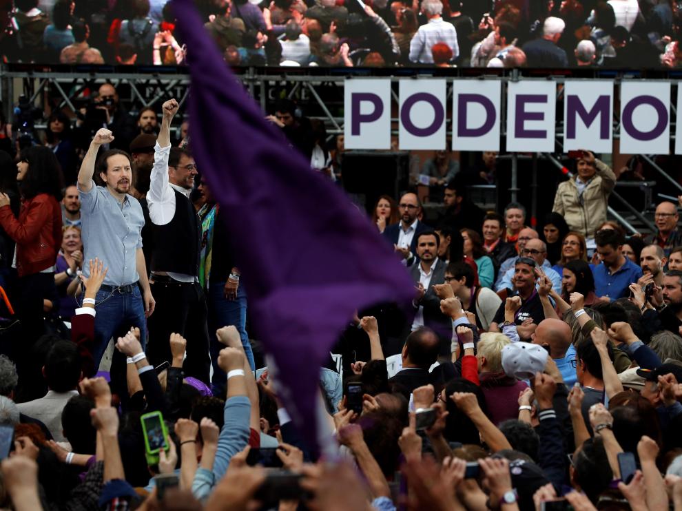 Pablo Iglesias, en su regreso a la primera plana de Podemos.