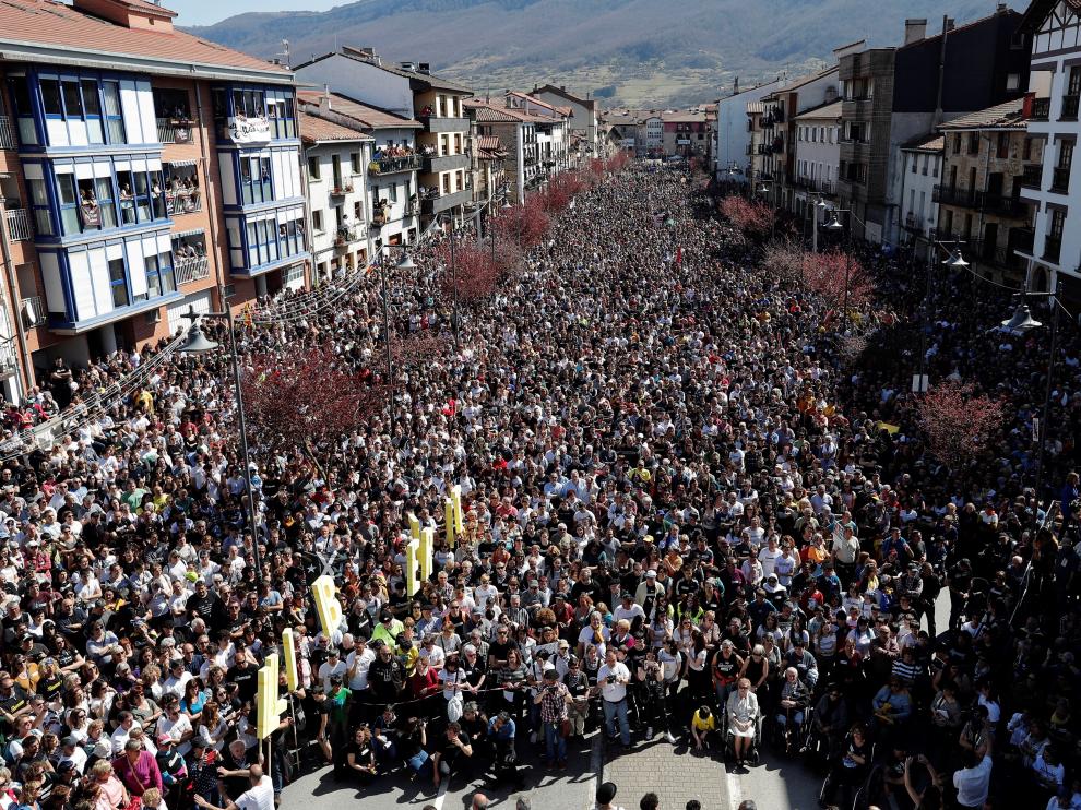 Manifestación en contra de la confirmación de las penas del caso Alsasua.