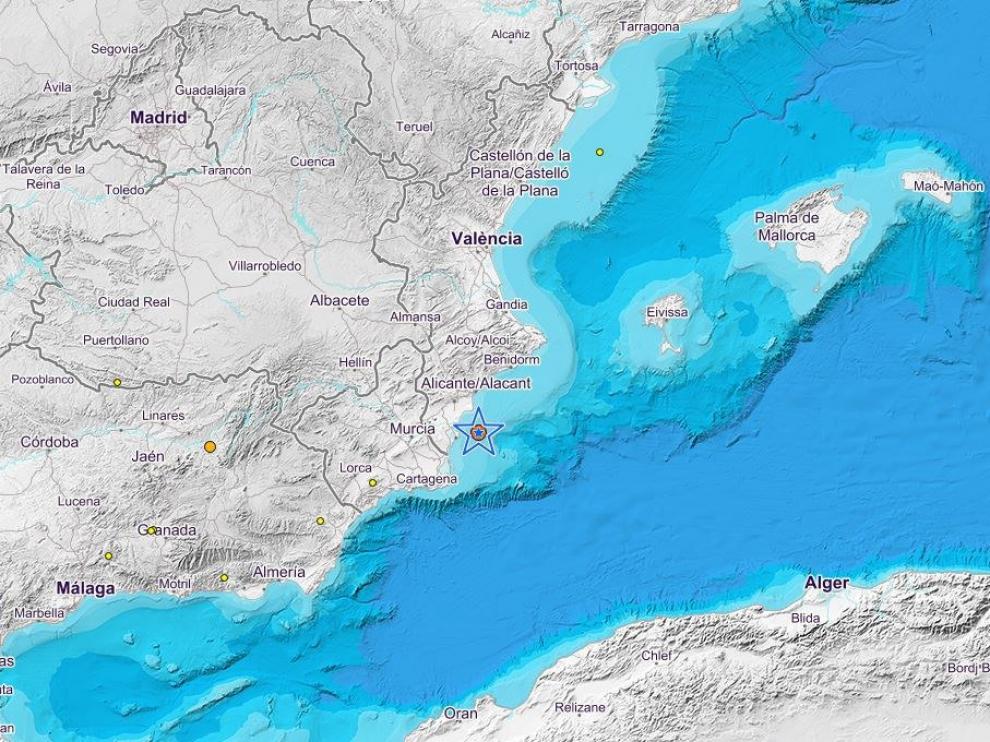 Terremoto en Alicante y Murcia