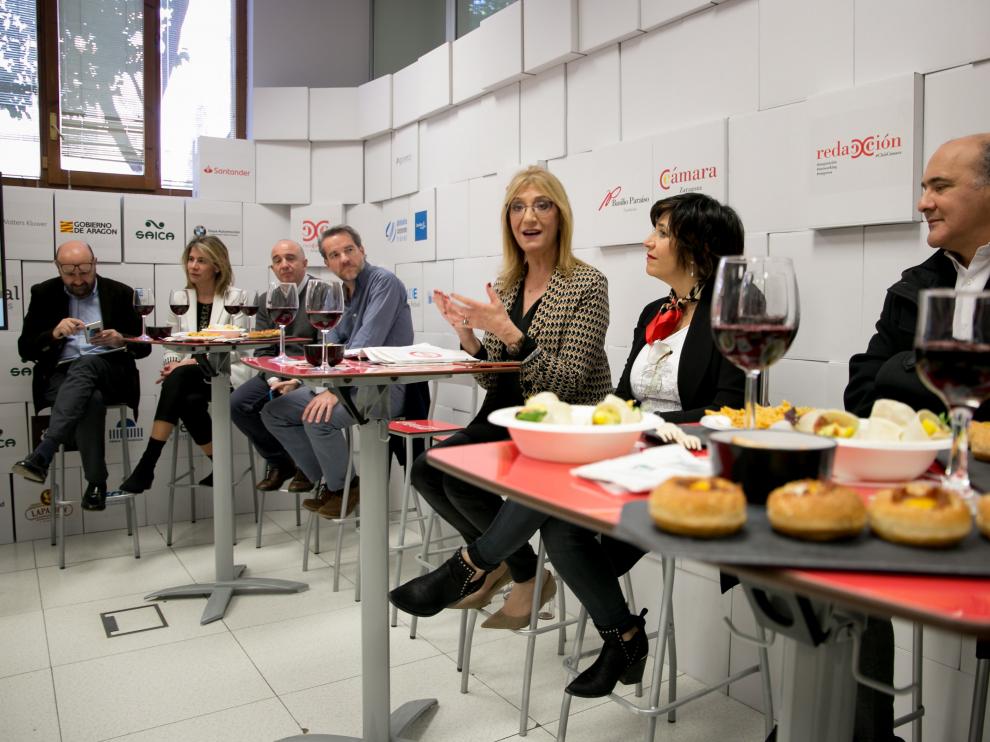 Encarna Samitier, en la Cámara de Comercio de Zaragoza.