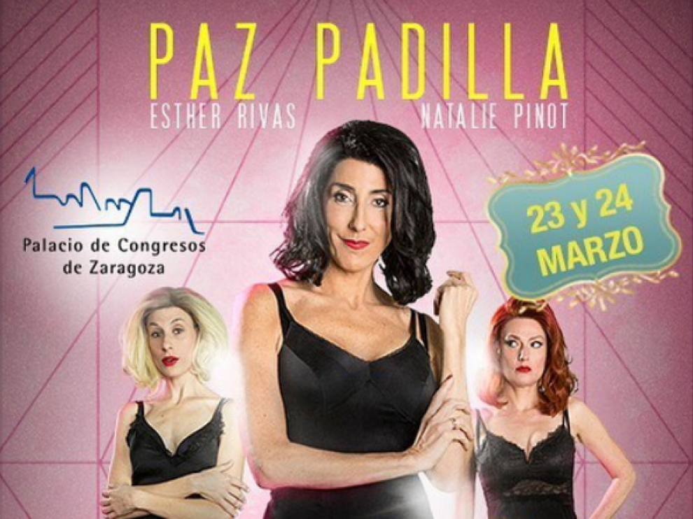 La actriz y presentadora Paz Padilla estuvo en Zaragoza para presentar su comedia teatral, "Desatadas".