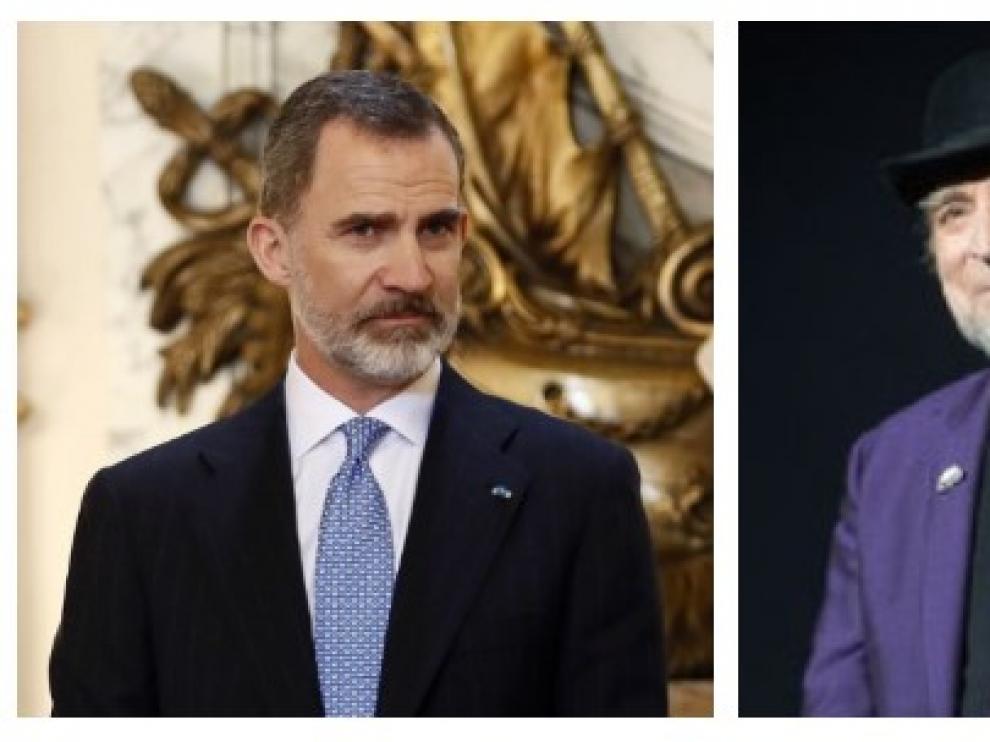 El rey Felipe comparte saludo y risas con Sabina en un hotel de Buenos Aires